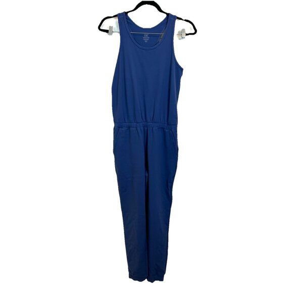 Athleta Girl Hop Skip and a Jumpsuit Size XXL/16 Color Blue 982261 Pockets